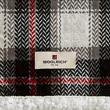 Woolrich Ridley Oversized Plaid Print Faux Mink to Berber Heated Throw