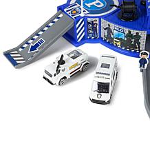 World Tech Toys Diecast Cruisers 1-64 Police Depot Playset