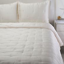Wynne Home 3-Piece Vanilla Satin Quilt Set - King