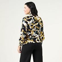 Wynne Layers Viscose Turtleneck with Pleated Cuff