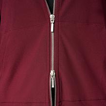 WynneCollection Luxe Crepe Drawstring Hem Hoodie