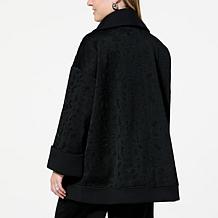 WynneCollection Mixed Media Shawl Collar Topper