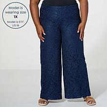 WynneCollection Occasion Lined Lace Pant