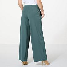 WynneCollection Pleat Front Wide-Leg Pant 