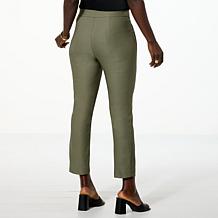 WynneCollection Polished FlatterFIT Slim Leg Cropped Pant