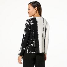 WynneCollection SoftKNIT Painted Jacquard Sweater