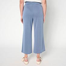 WynneCollection Sueded Jersey Cropped Pant