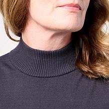 WynneCollection Sweater Knit Mock Neck Sleeveless Shell
