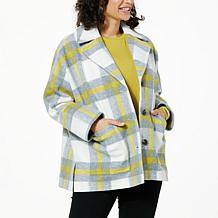 WynneCollection Unstructured Melton Coat