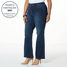 WynneDenim Performance Stretch Seamed Soft Flare Leg Jean