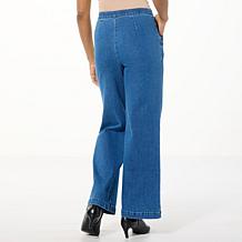 WynneDenim Wide-Leg Sailor Pant