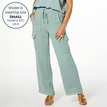 WynneLayers Chiffon Cargo Pant