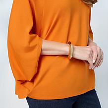 WynneLayers Cotton Rayon Spandex Cape Tee