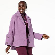 WynneLayers Dolman Sleeve Melton Jacket