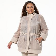 WynneLayers FlatterFIT Mesh Knit Jacket