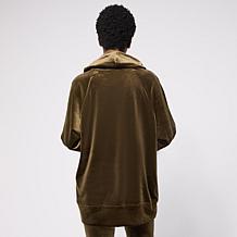 WynneLayers Luxe Velour Cowl Neck Tunic