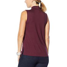 WynneLayers Mock-Neck Sleeveless Top