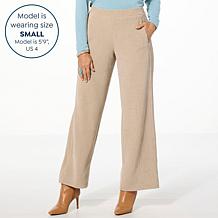 WynneLayers Plush Ottoman Knit Straight Leg Pant