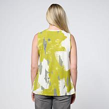 WynneLayers Printed Knit Sleeveless Top