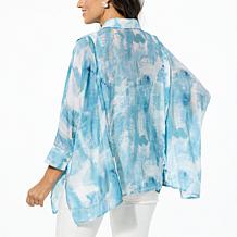 WynneLayers Printed Voile Buttoned Shirt