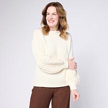 WynneLayers Pullover Sweater with Removable Cowl Neck