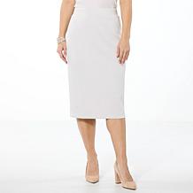 WynneLayers Smooth Operator Scuba Knit Midi Pencil Skirt