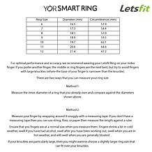 YoR by Letsfit Waterproof Smart Ring with Charging Case, Dock & App