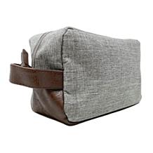 Youzey Men's Faux Leather Trim Dopp Kit