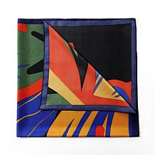 Youzey Winslow Satin Faux Silk Color Block Scarf