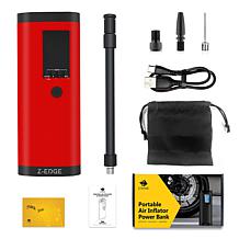 Z-Edge Portable Power Bank & 150PSI Air Inflator with Carrying Pouch