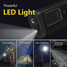 Z-Edge Portable Power Bank & 150PSI Air Inflator with Carrying Pouch