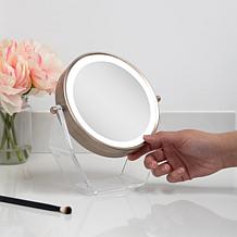 Zadro Cordless LED Surround Light Acrylic-Base Mirror with 8X/1X Mag.
