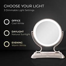 Zadro Glamour LED Vanity Mirror with 5X/1X Magnification