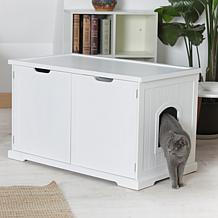 zoovilla Large Cat Washroom Bench - White