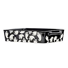 10 Strawberry Street Flying Ghost Bakeware, Rectangle, Black