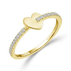 10K Yellow Gold 1/6ctw Diamond 23-Stone Band Ring