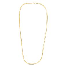 10K Yellow Gold Flat Imperial Herringbone Chain with Lobster Clasp