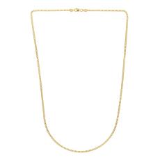 14K Gold 18" Light Gourmette Chain