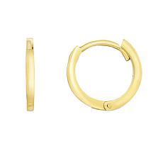 14K Gold Huggie Hoop Earring