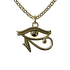 14K Gold-Plated Sterling Silver Egyptian "Eye of Horus" Necklace