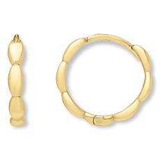 14K Gold Polished Hoop Earrings