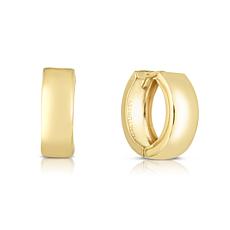 14K Polished Gold Huggie Earrings  