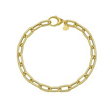 14K Yellow Gold Paperclip Link 7" Bracelet