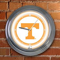 15" Neon Team Clock - Tennessee - College