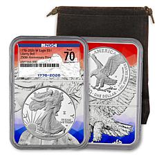 1776-2026 PF70 NGC Silver Eagle w/Eagle Core & Liberty Bell 250 Privy