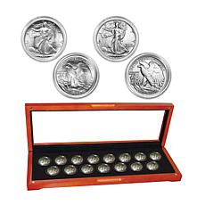 1933-1947 Random Mint 90% Silver Walking Liberty Half Dollar Coin Set