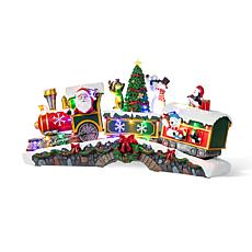 20" Lighted Christmas Resin Village with Music and Animation