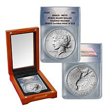 2024 MS70 ANACS Advance Release LE 319 Peace Silver Dollar