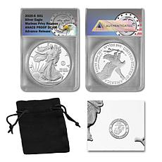 2025 Proof ANACS Advance Release Silver Eagle with Marine Corps Privy