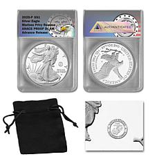 2025 Proof ANACS Advance Release Silver Eagle with Marine Corps Privy